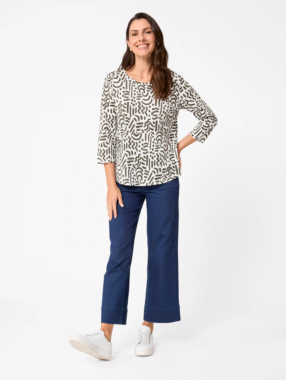 Ely 3/4 Sleeve Top - Image 4