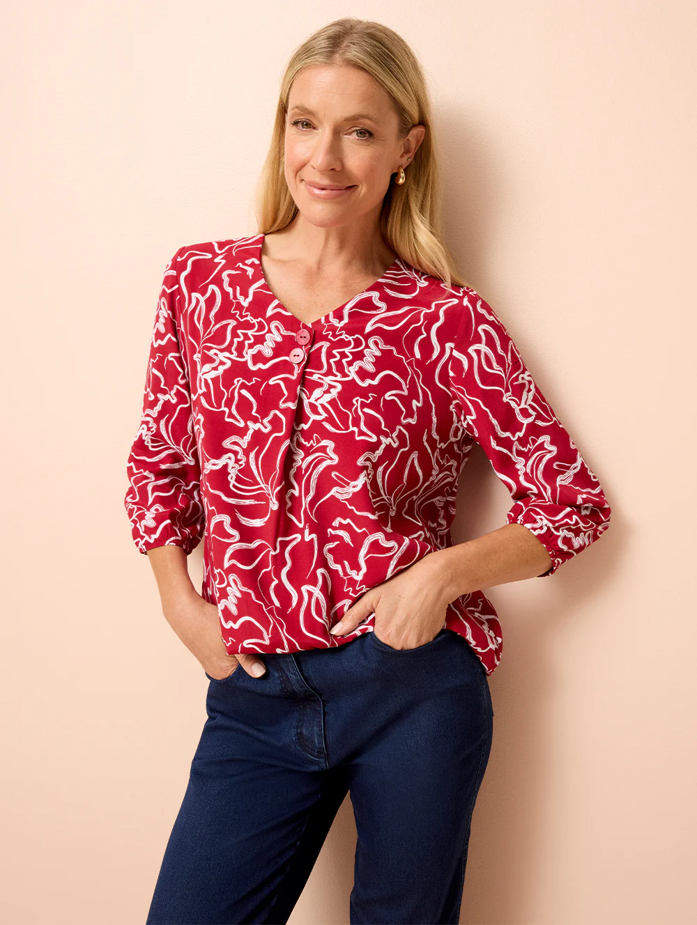 Joelle 3/4 Sleeve Shirt - Image 4