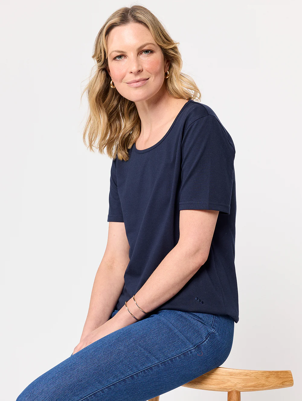 Kinnersly Scoop Neck Tee - Image 4