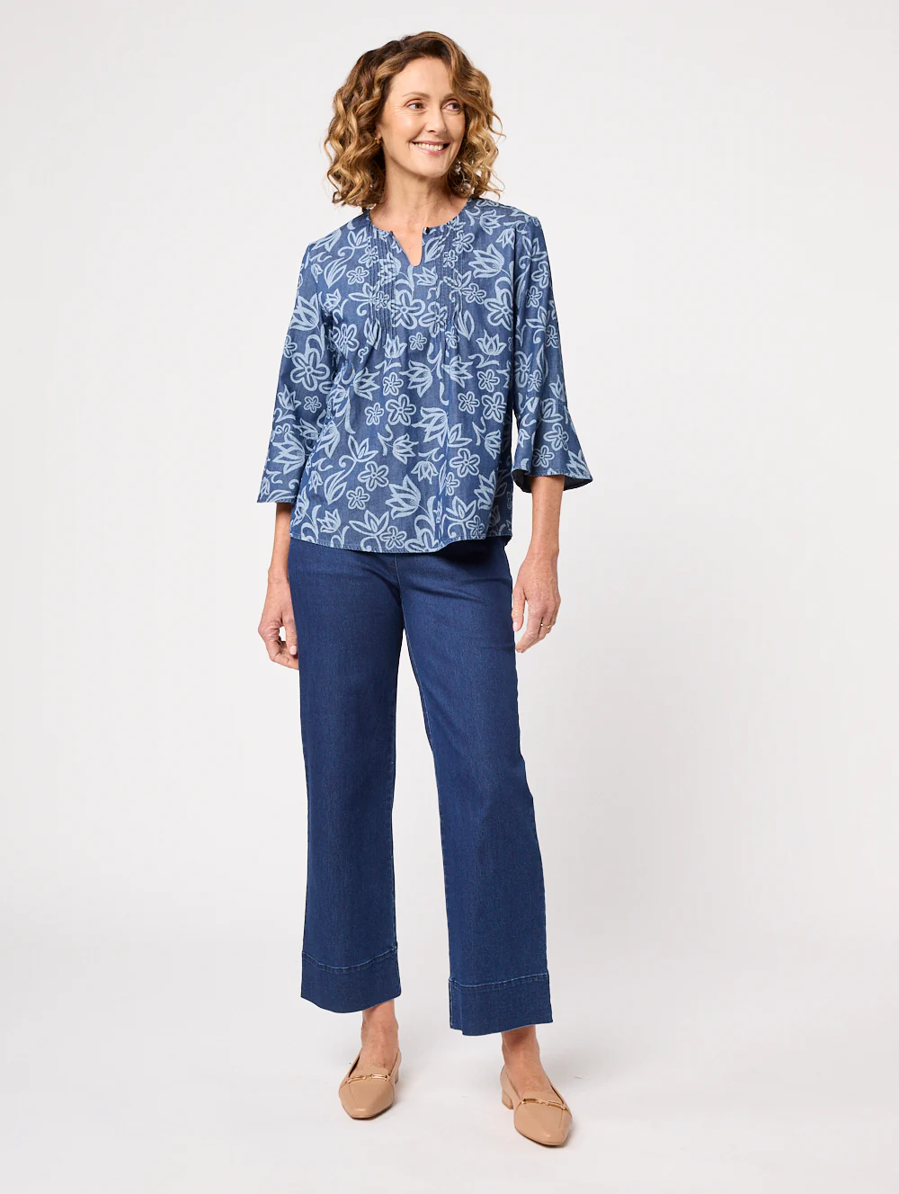 Lovella 3/4 Sleeve Blouse - Image 4