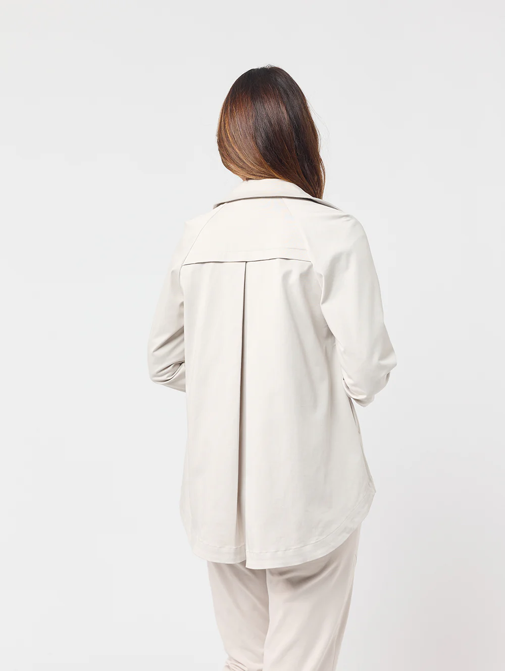 Taren Cropped Trench - Image 3